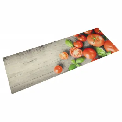 vidaXL Kuhinjska preproga pralna paradižnik 60x180 cm žamet