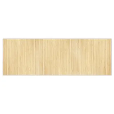 vidaXL Preproga pravokotna svetlo naravna 100x300 cm bambus