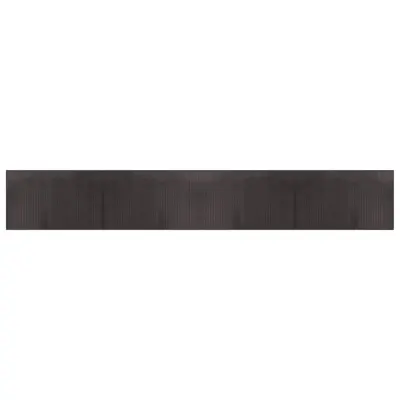 vidaXL Preproga pravokotna temno rjava 60x400 cm bambus