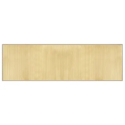 vidaXL Preproga pravokotna svetlo naravna 60x200 cm bambus
