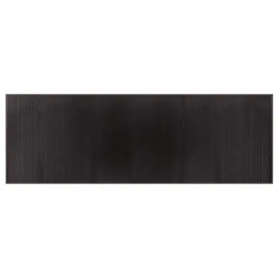 vidaXL Preproga pravokotna temno rjava 100x300 cm bambus