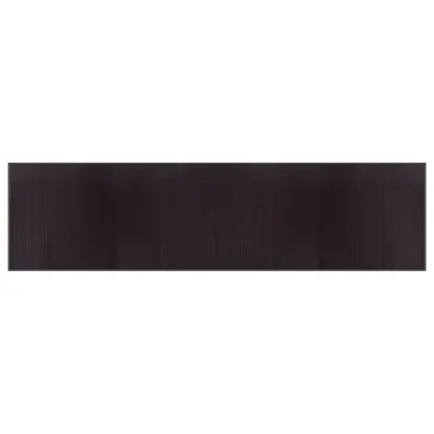 vidaXL Preproga pravokotna temno rjava 100x400 cm bambus