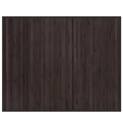 vidaXL Preproga pravokotna temno rjava 80x100 cm bambus