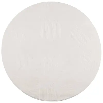 vidaXL Preproga IZA skandinavski videz krem Ø 80 cm