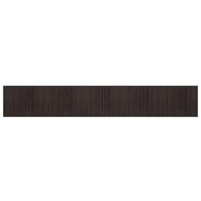 vidaXL Preproga pravokotna temno rjava 80x1000 cm bambus