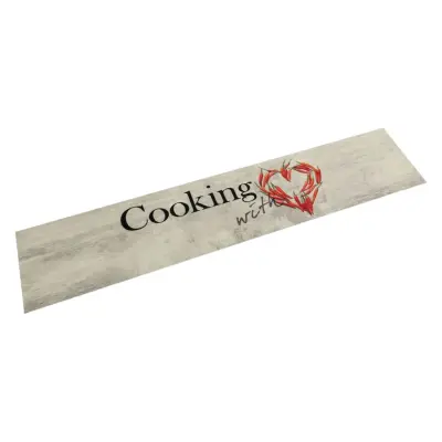 vidaXL Kuhinjska preproga pralna cooking 60x300 cm žamet