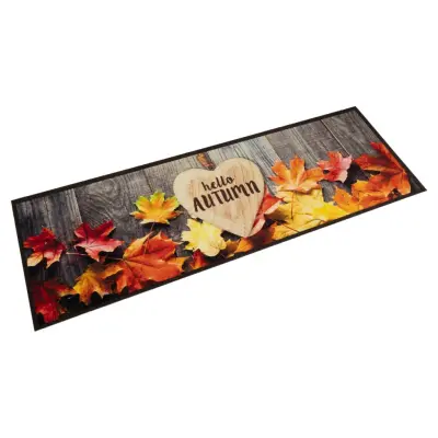 vidaXL Kuhinjska preproga pralna jesen 60x180 cm žamet
