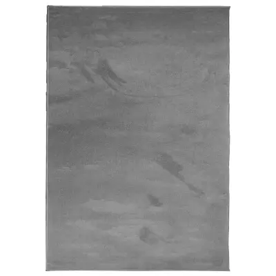 vidaXL Preproga OVIEDO s kratkimi vlakni antracit 140x200 cm