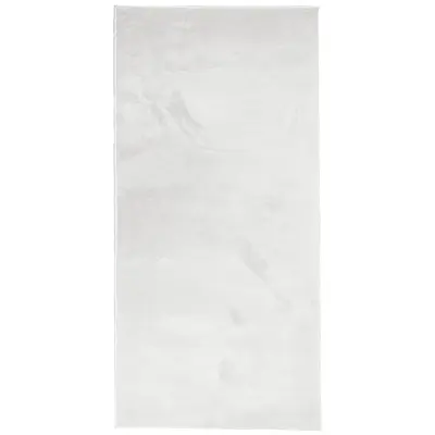 vidaXL Preproga OVIEDO s kratkimi vlakni siva 100x200 cm