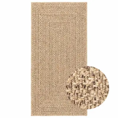 vidaXL Preproga ZIZUR 60x110 cm videz jute notranja in zunanja