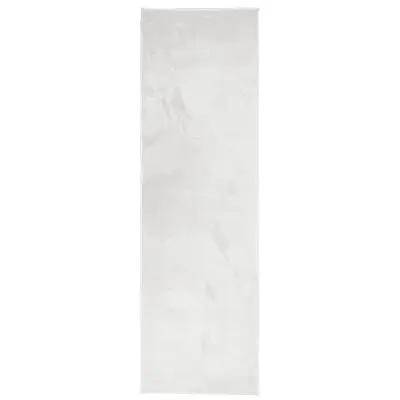 vidaXL Preproga OVIEDO s kratkimi vlakni siva 80x250 cm