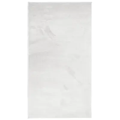 vidaXL Preproga OVIEDO s kratkimi vlakni siva 80x150 cm
