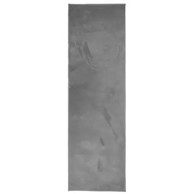 vidaXL Preproga OVIEDO s kratkimi vlakni antracitna 80x250 cm