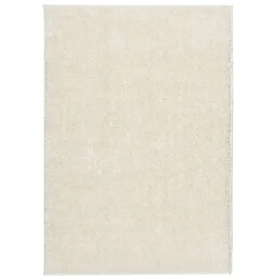 vidaXL Preproga ISTAN visoka vlakna sijoč videz krem 120x170 cm