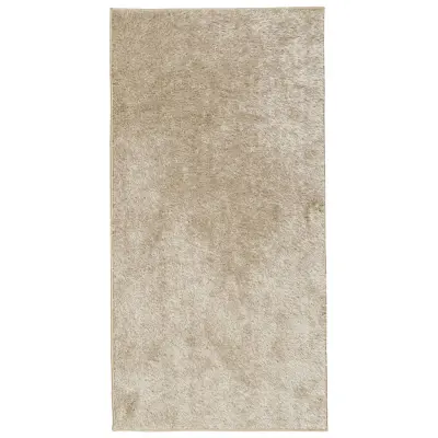 vidaXL Preproga ISTAN visoka vlakna sijoč videz bež 80x150 cm