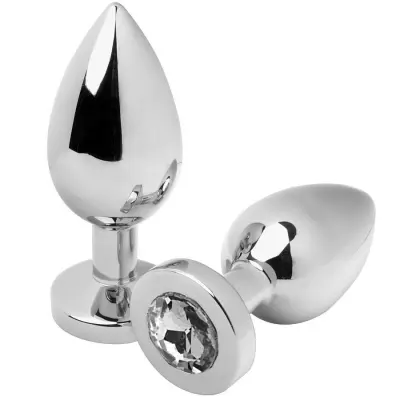 METALHARD ANALNI ČEP DIAMOND CLEAR SMALL 5,71cm