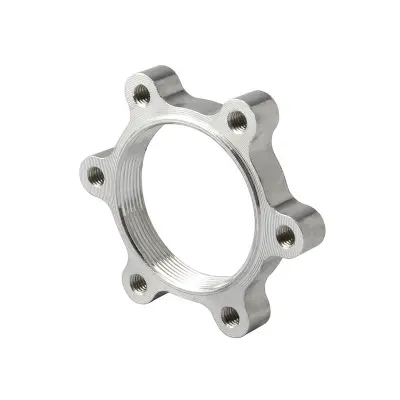 Disk pesta s prostim tekom kolesa in 6 vijaki iz aluminijeve zlitine Silver 44 mm