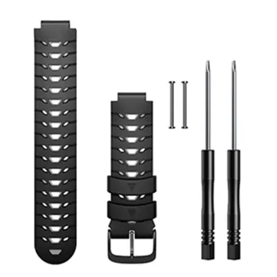 Pašček za uro Garmin Forerunner 630 Silicone Black/Grey