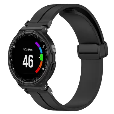 Silikonski pašček za uro Garmin Forerunner Black