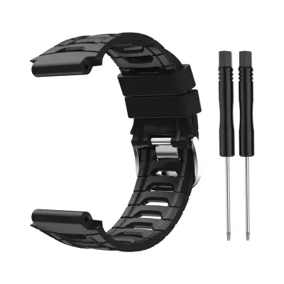 Silikonski pašček za uro Garmin 920XT Black