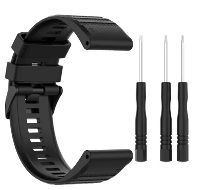 Pašček za uro Garmin Fenix 7/6/5 Black