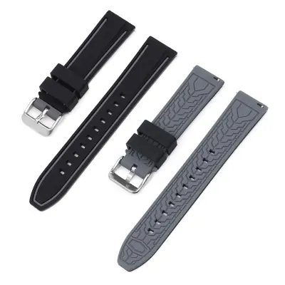 Mehak silikonski trak za Omega x Swatch MoonSwatch Black+Grey
