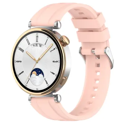 Silikonski zapestni trak za 18mm Huawei GT4 46mm/GT Runner/GT3 SE Pink