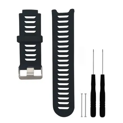 Pašček za uro silikonski Garmin Forerunner 910XT Black