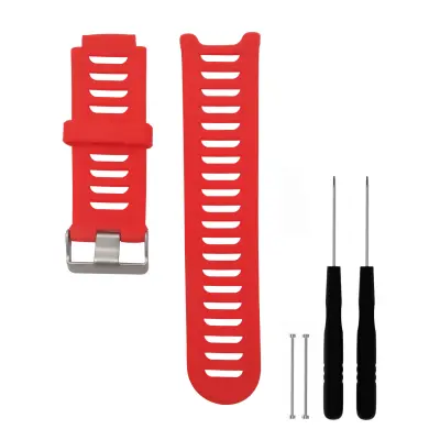 Pašček za uro silikonski Garmin Forerunner 910XT Red