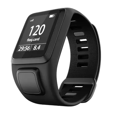 Pašček za uro za TomTom Adventurer / Golfer / Runner / Spark itd. Black