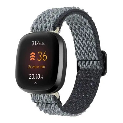 Najlonski pašček za uro za Fitbit Versa 3/4 Grey