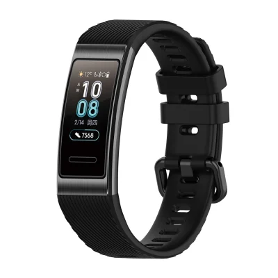 Pašček za uro Huawei Band 3/3 Pro/4 Pro Črn TPU