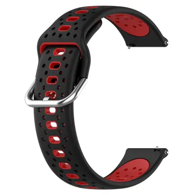Silikonski zapestni trak 20 mm za Samsung / Huawei / Garmin Red