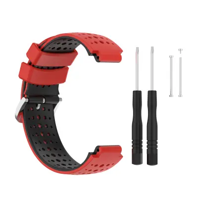 Silikonski pas za uro Garmin Forerunner 220, 230, 235, 630, 620, 735XT, Approach Red