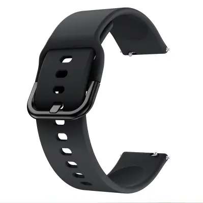 20 mm silikonski zapestni trak za Garmin/Vivomore Black