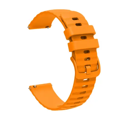 Silikonski pas za uro Orange 22 mm