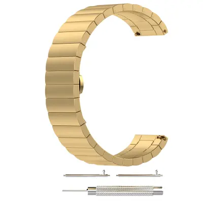 Zapestnica za uro iz nerjavečega jekla Gold 22 mm