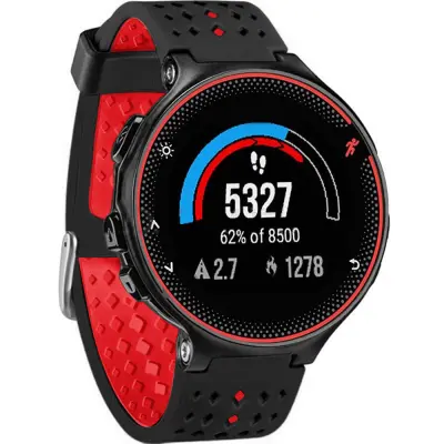 Pašček za uro Garmin Forerunner Black+Red