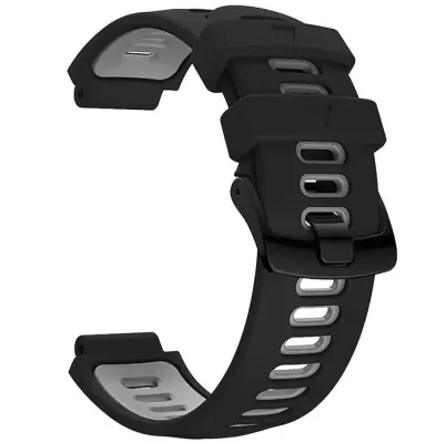 Garmin Forerunner 220/230/235/620/630/735XT silikonska zapestnica Črna