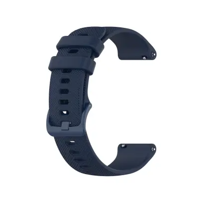 Silikonski pas za uro Blue 20 mm