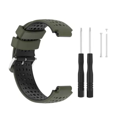 Silikonski pas za uro Garmin Forerunner 220, 230, 235, 630, 620, 735XT, Approach Green
