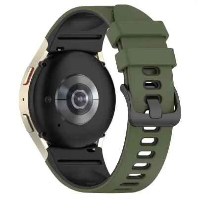 Dvobarvni pas za uro za Samsung Galaxy Watch 4/5/6/6 Classic Green