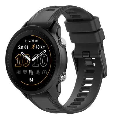 Silikonski pas za uro Black 22 mm Garmin Forerunner 955/945/935/Garmin Fenix 6 GPS