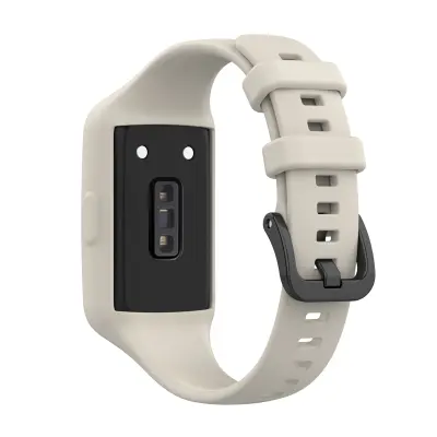 Pašček za uro s silikonskim ohišjem za uro Grey  Huawei Band 7 / Band 6 / Band 6 Pro, Honor Band 7 / Band 6