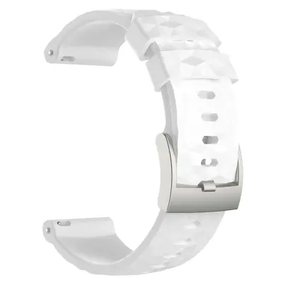 Silikonski zapestni trak za Suunto Spartan Sport Wrist HR Baro White