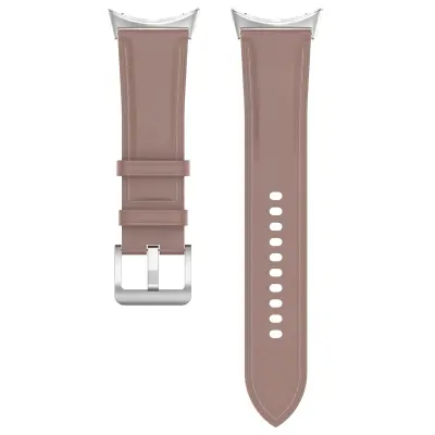 Pašček za uro iz pravega usnja 20 mm za Google Pixel Watch 1/2 DarkPink