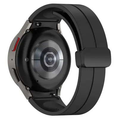 Silikonski pašček za uro Samsung Galaxy Watch 5/4 - 20 mm Black