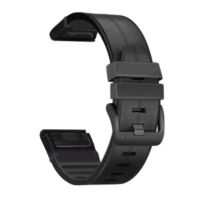 TPU pašček za uro za Garmin Fenix 7X/6X/5X 26 mm Black