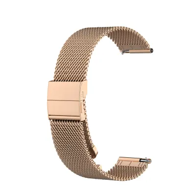 Pašček za uro Garmin VivoActive/Vivomove/Forerunner 20 mm nerjaveče jeklo Rose gold