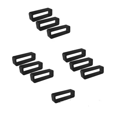 Zanka za zapestnico ure, paket 10 kosov Black 20 mm